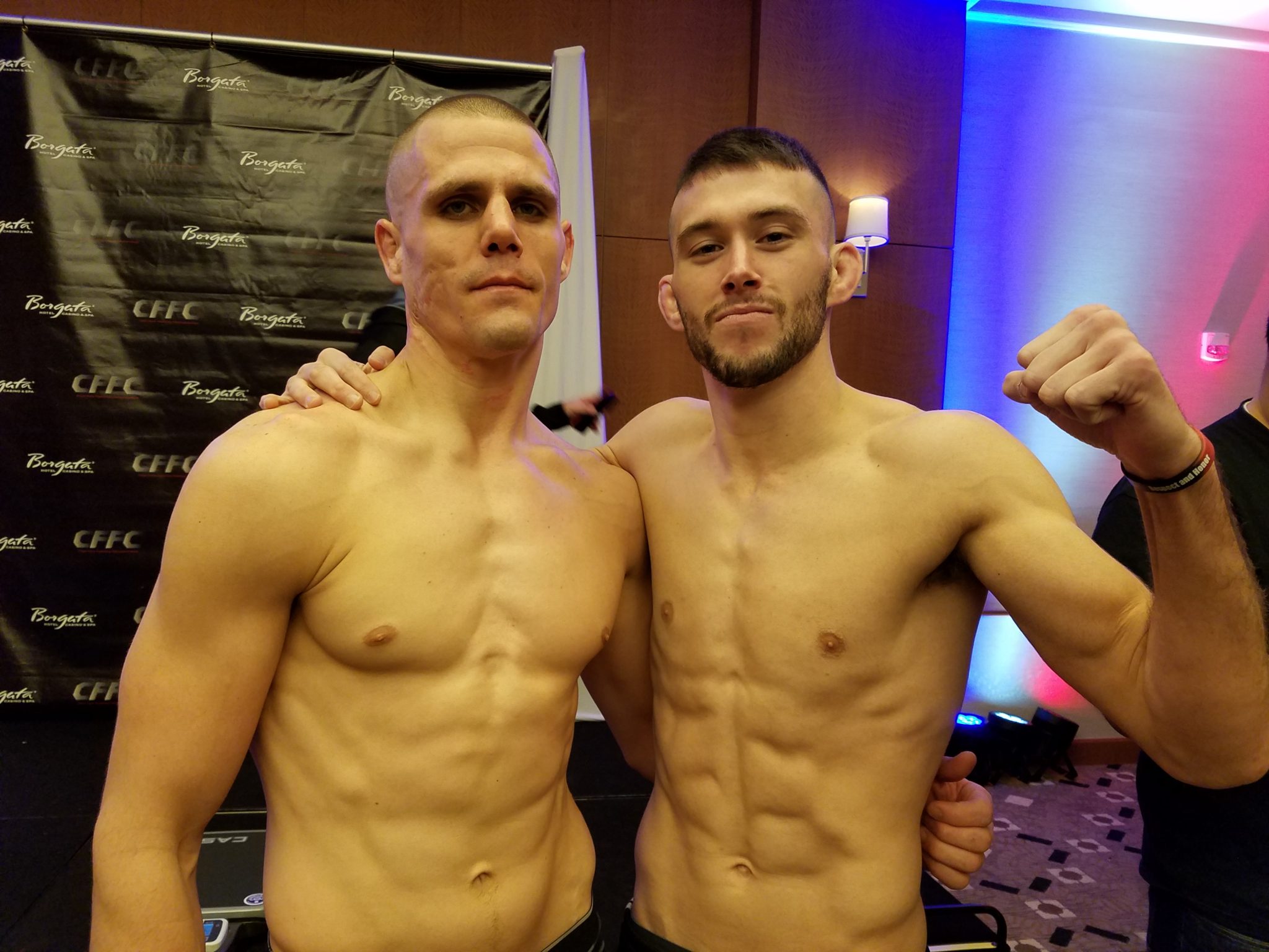 BJJ Blackbelts Make Weight for MMA fight at Borgata